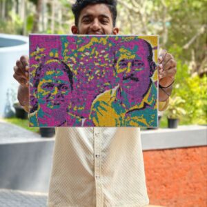 QBRIX Framed Diamond Art from Any Photo